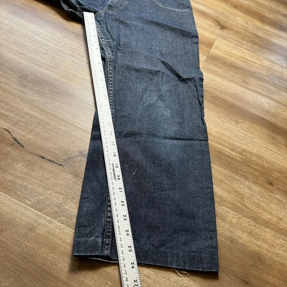 Vintage Levi's‎ SilverTab Jeans Men 33x26 Blue Dark Wash Baggy Made USA (Hemmed)